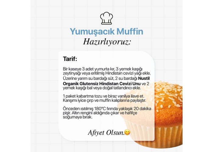 Organik Hindistan Cevizi Unu (300gr) - Nustil