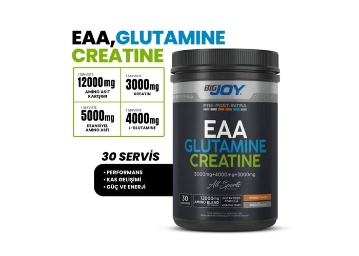 Sports Eaa, Glutamine ve Creatine Portakal (480gr) - Bigjoy