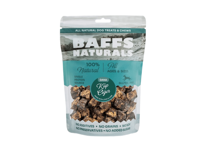 Dana Küp Ciğer Doğal Köpek Ödül Maması (100gr) - Baffs Naturals