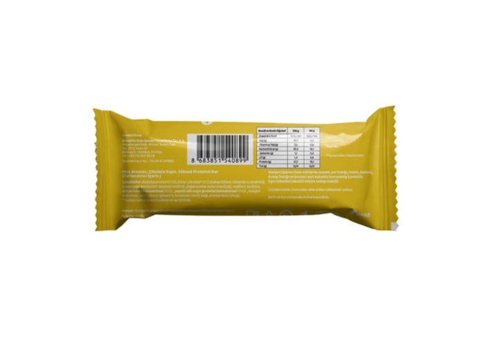 Çikolata Kaplı Muz Aromalı Yüksek Proteinli Bar (12 adet x 40gr) - Delly