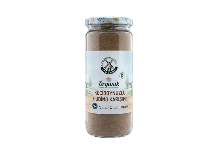 Mill & More Organik Keçiboynuzlu Puding Karışımı (Bebek pudingi, 300gr)