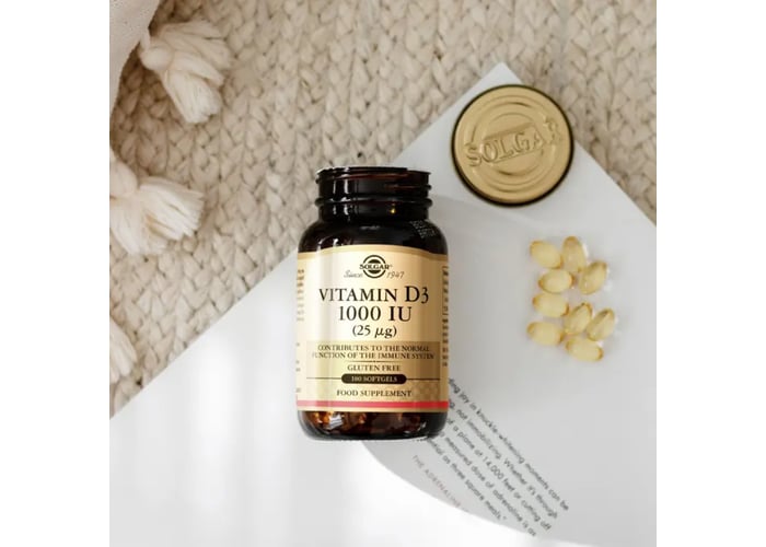 Vitamin D3 1000 IU (100 kapsül) - Solgar