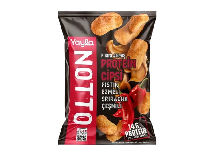 Notto Fıstık Ezmeli ve Sriracha Çeşnili Protein Cipsi (50gr) - Yayla