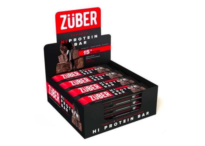 Kakaolu Yüksek Proteinli Bar (12 adet x 45gr) - Züber