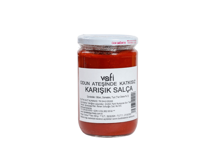 Odun Ateşi Karışık Salça (650gr) - Vafi