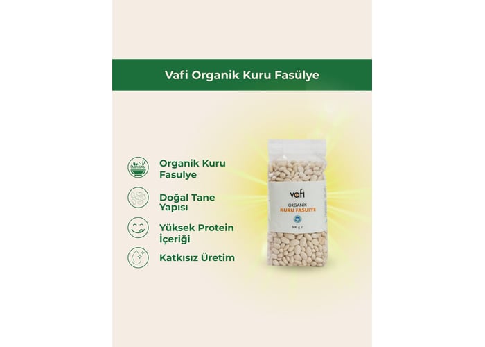 Organik Kuru Fasulye (500gr) - Memleket Gurmesi
