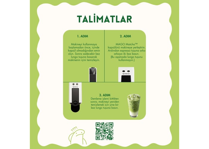 Kolajenli Ceremonial Grade Matcha Nespresso® Uyumlu Kapsül - Mago Matcha