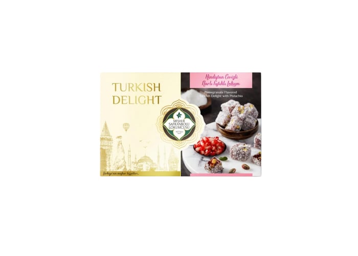 Nar Aromalı Fıstıklı Lokum (400gr) - Meşhur Safranbolu Lokumcusu
