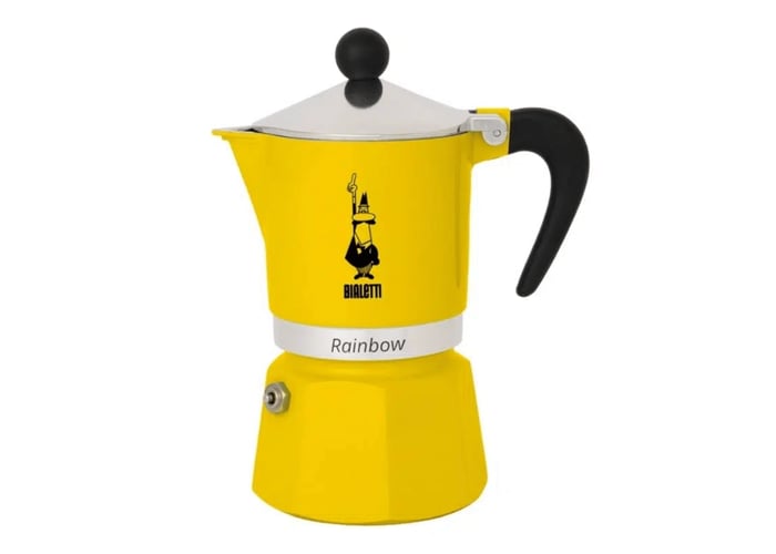 Mokapot Rainbow Sarı (3 cup) - Bialetti