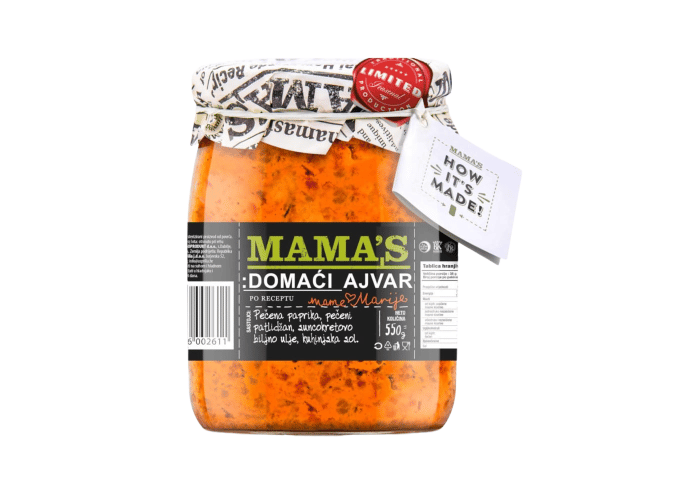 Ajvar Acısız (550gr) - Mama's