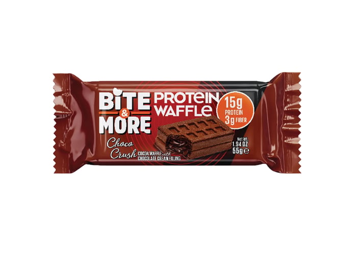 Protein Waffle Çikolatalı (55gr) - Bite&more