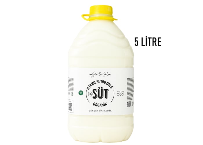 Organik Sertifikalı Çiğ Süt (5lt) - aysun the sütçü