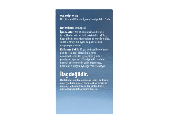 V-NR Nicotinamide Riboside (30 kapsül) - Velavit