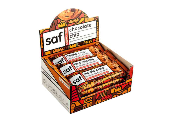 Chocolate Chip Energy Bar (12 adet x 50gr) - Saf Nutrition
