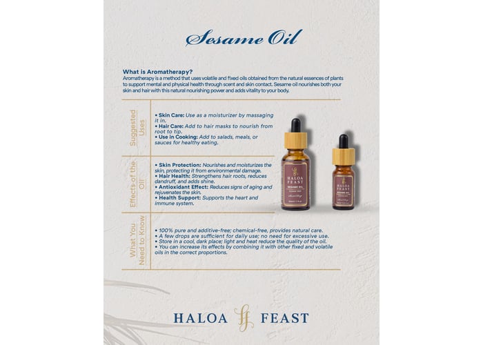 Susam Yağı (30ml) - HALOA FEAST
