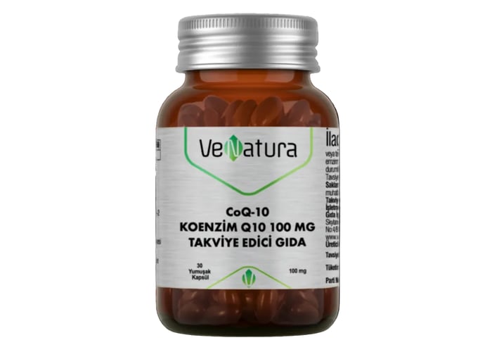 CoQ-10 Koenzim Q10 Takviye Edici Gıda 100mg (30 kapsül) - Venatura