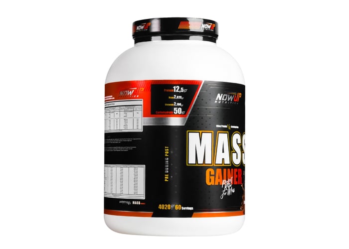 Mass Gainer Chocolate Vanillin (60 servis, 4020gr) - Nowup