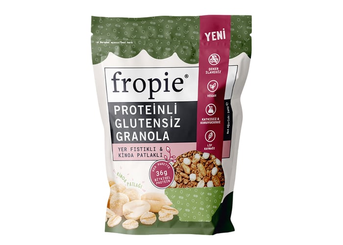 Fropie Yer Fıstıklı & Kinoa Patlaklı Proteinli Granola (240gr)