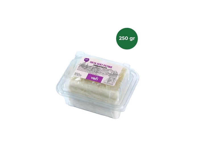 Ezine Orta Sert Tam Yağlı Beyaz Peynir (250gr) - Vafi