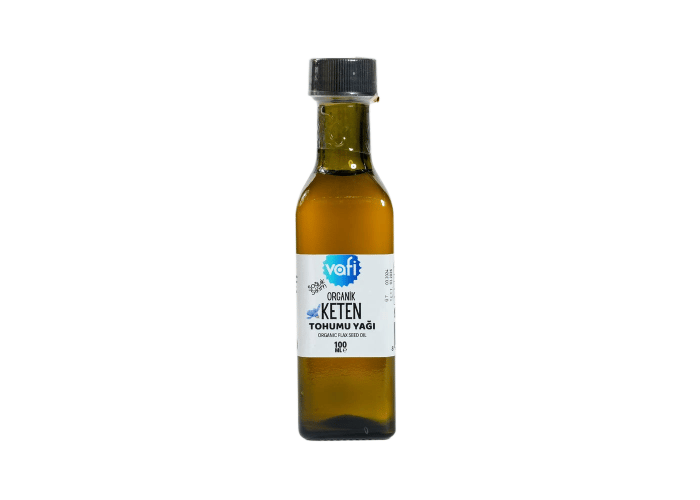 Organik Keten Tohumu Yağı Soğuk Sıkım (100ml) - Vafi
