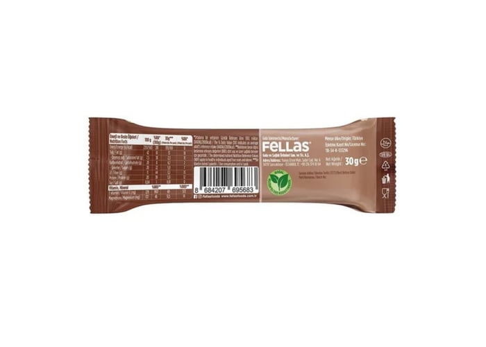 Fındıklı Kakaolu Kuruyemiş Bar (30gr) - Fellas