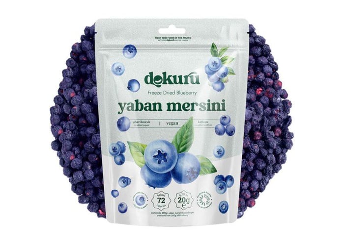 Dondurularak Kurutulmuş Yaban Mersini (20gr) - Dokuru