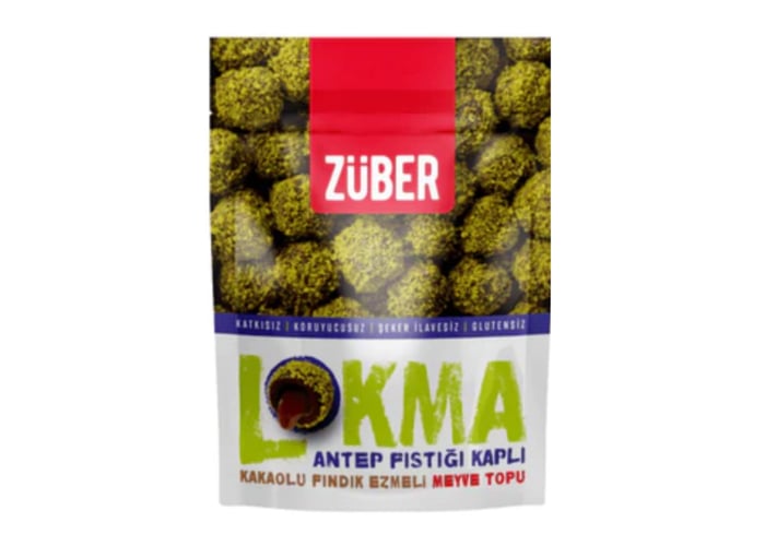 Züber Antep Fıstığı Kaplamalı Lokma (96gr)