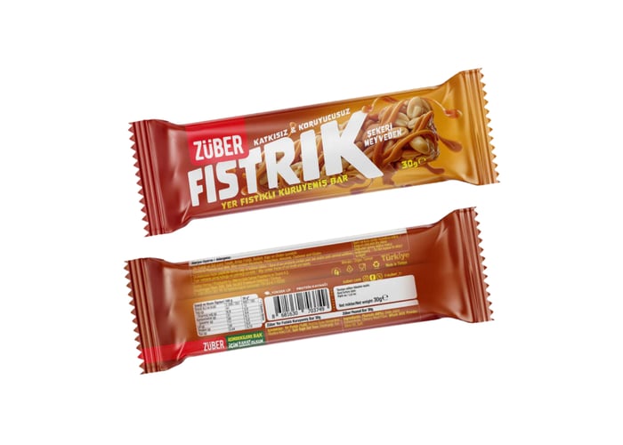 Yer Fıstıklı Kuruyemiş Bar (30gr) - Züber