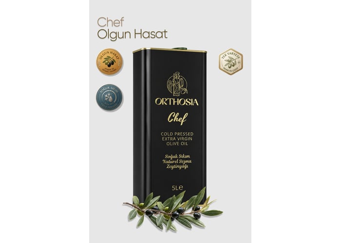 Chef Memecik Olgun Hasat Soğuk Sıkım Sızma Zeytinyağı (5lt) - Orthosia