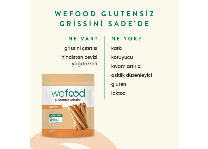 Grissini Sade (Glutensiz, 40gr) - Wefood