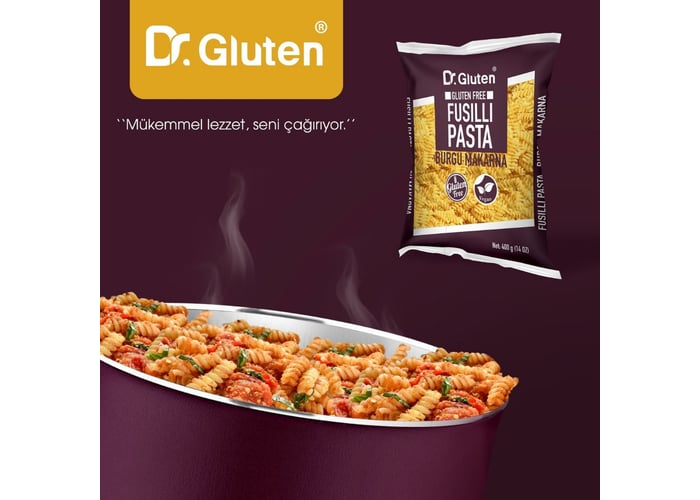 Fusilli Burgu Makarna (Glutensiz, 400gr) - Dr. Gluten