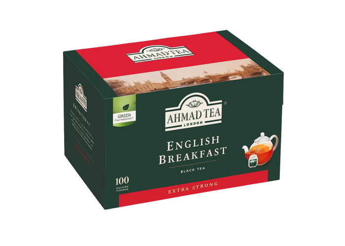 English Breakfast Demlik Poşet Çay (100 Adet x 3,2gr) - Ahmad Tea