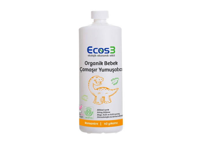 Organik Bebek Çamaşır Yumuşatıcı (1000ml, 40 Yıkama) - Ecos3