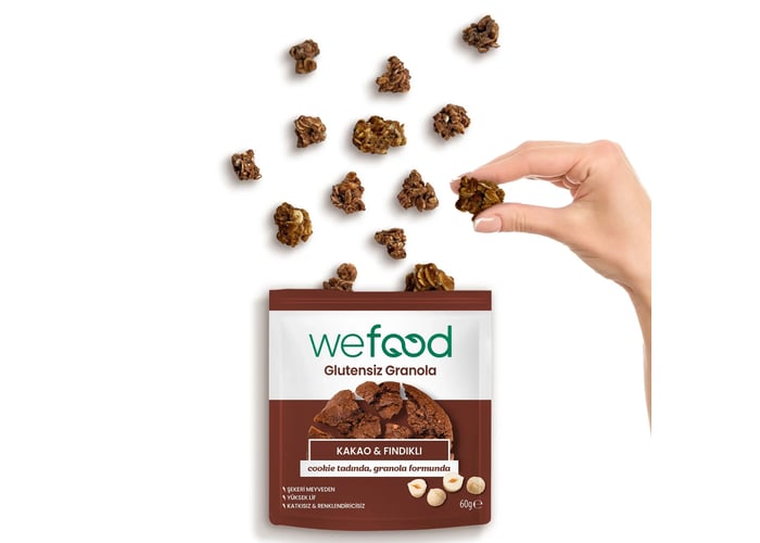 Kakao ve Fındıklı Granola Bites (Glutensiz, 60gr) - Wefood