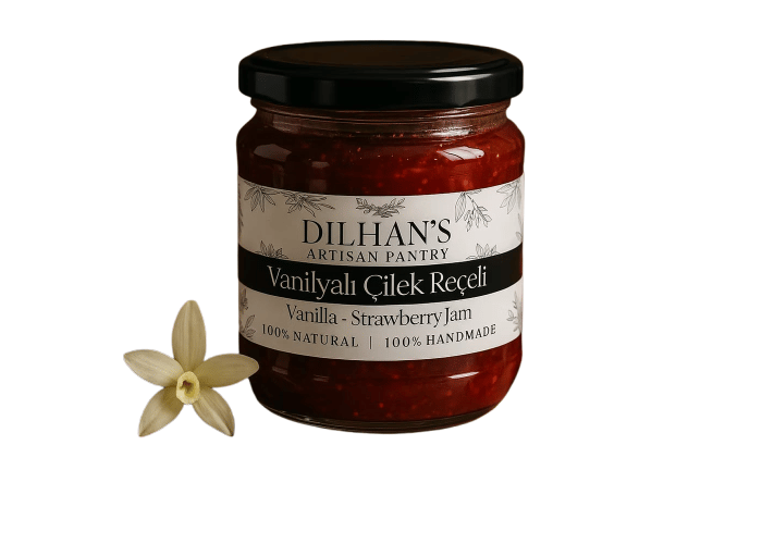 Çilek Reçeli (Vanilya Aromalı, 380gr) - Dilhan’s Artisan Pantry