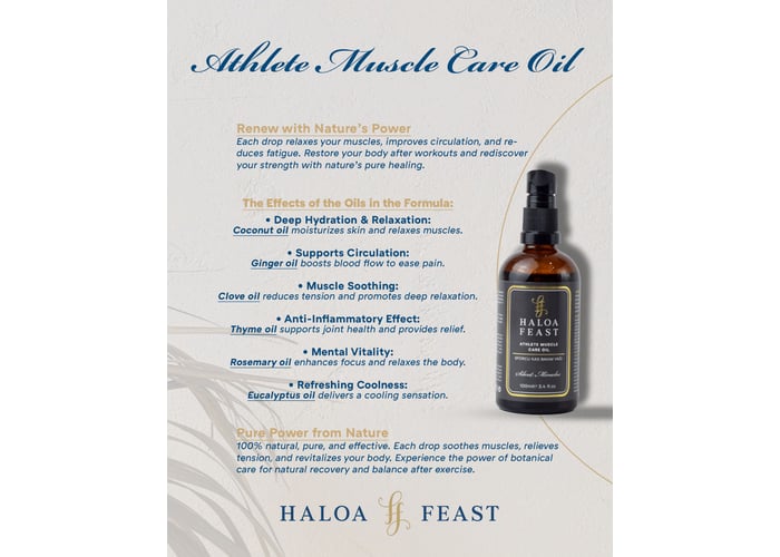 Sporcu Kas Bakım Yağı (100ml) - HALOA FEAST