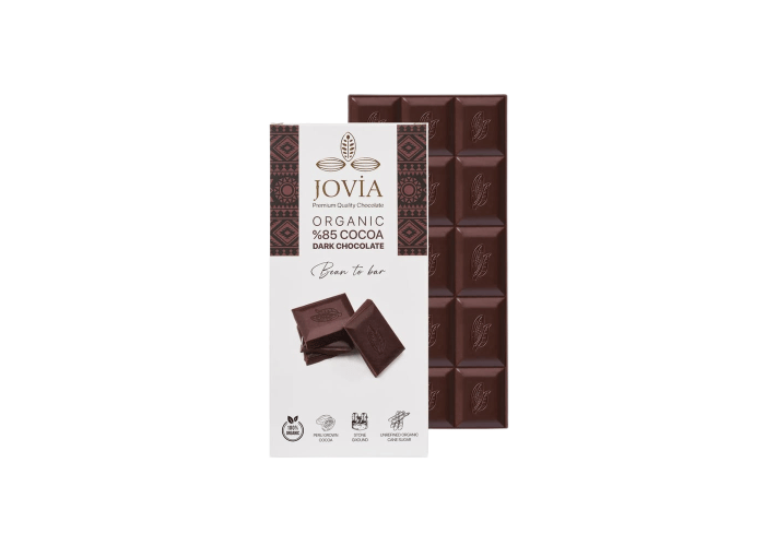 Organik %85 Bitter Çikolata (85gr) - Jovia