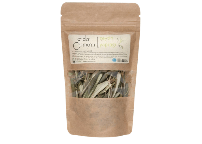 Organik Kuru Zeytin Yaprağı (20gr) - Gıda Ormanı