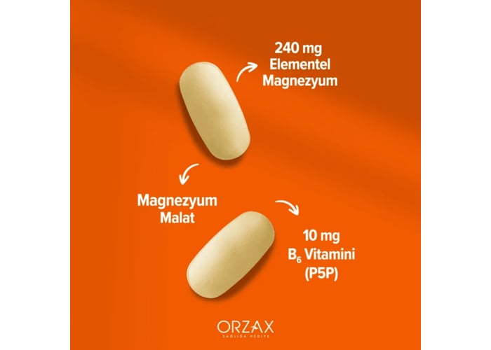 Ocean ExtraMag Magnezyum Malat + P5P (60 tablet) - Orzax