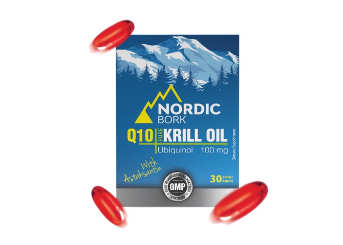 Krill Oil + Q10 (30 softjel) - Bork