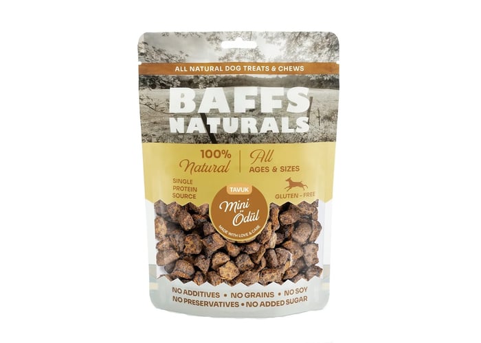 Baffs Naturals Tavuk Mini Ödül Doğal Köpek Ödül Maması (100gr)