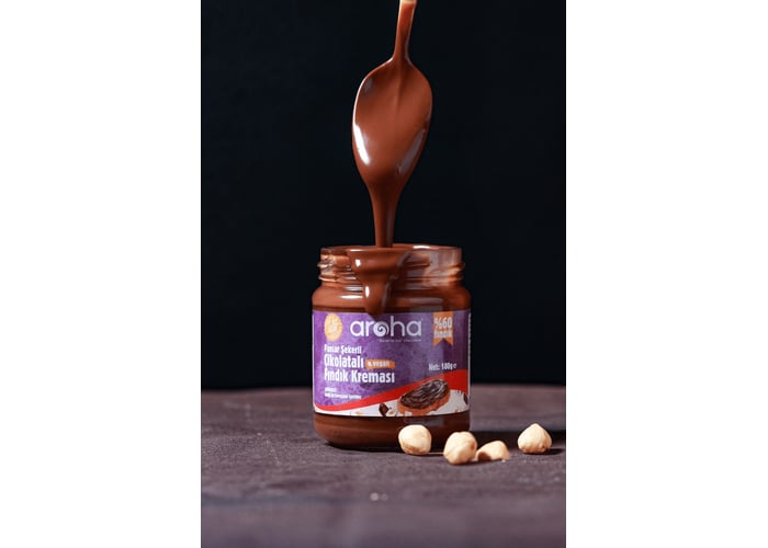 Çikolatalı Fındık Kreması (%72 Fındık, 180gr) - Aroha