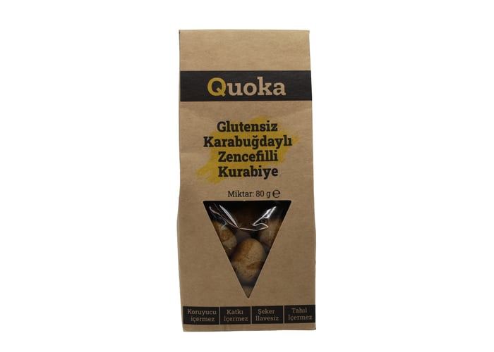 Şekersiz Karabuğday Unundan Zencefilli Kurabiye (Glutensiz, 80gr) - Quoka