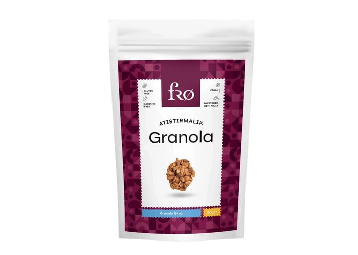 Şekersiz Atıştırmalık Granola (Vegan ve Glutensiz, 50gr) - Fro