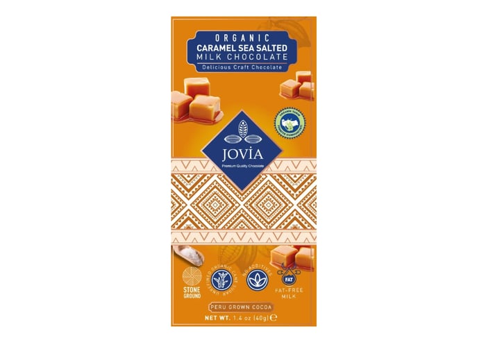 Organik Karamel ve Deniz Tuzlu Sütlü Çikolata (7 adet x 40gr) - Jovia