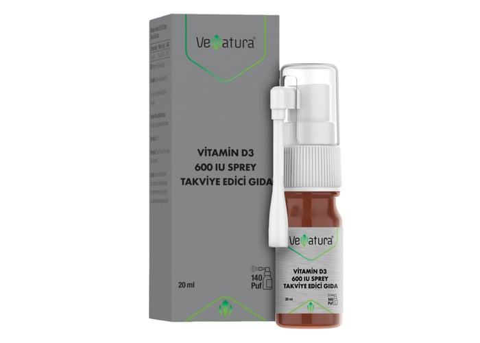 Vitamin D3 600 IU Sprey Takviye Edici Gıda (20ml) - Venatura