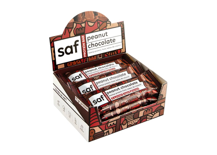 Peanut Chocolate High Protein Bar (12 adet x 50gr) - Saf Nutrition