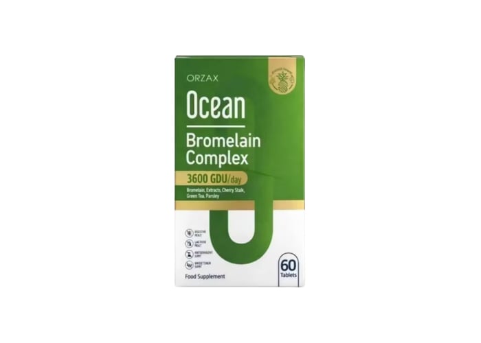 Ocean Bromelain Complex (60 kapsül) - Orzax
