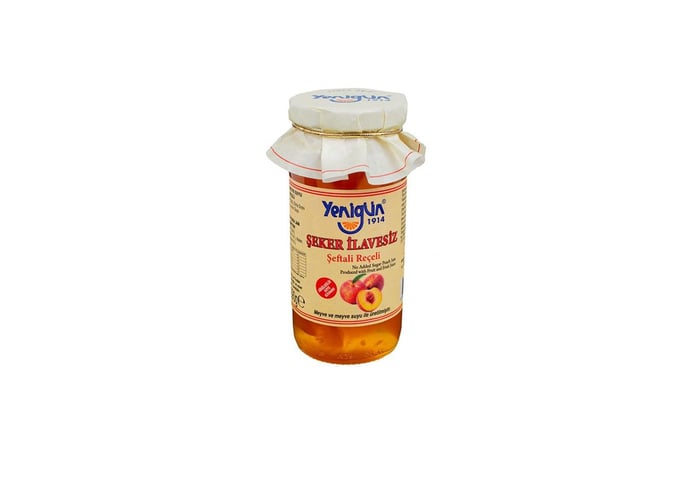 Şeker İlavesiz Şeftali Reçeli (290gr) - Yenigün