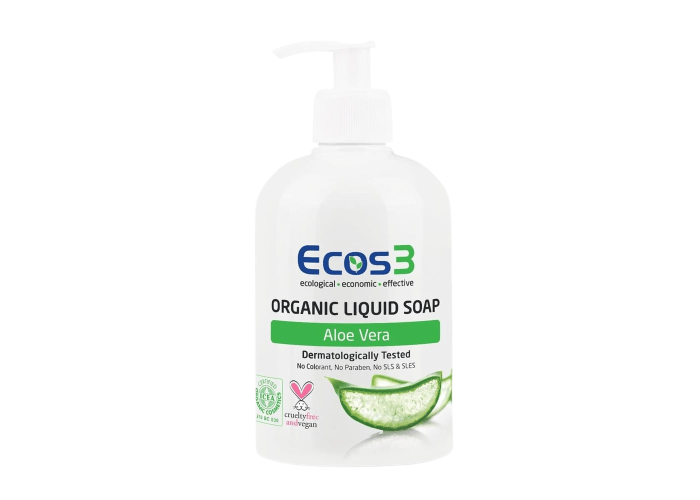 Organik Sıvı Sabun Aloe Vera (500ml) - Ecos3
